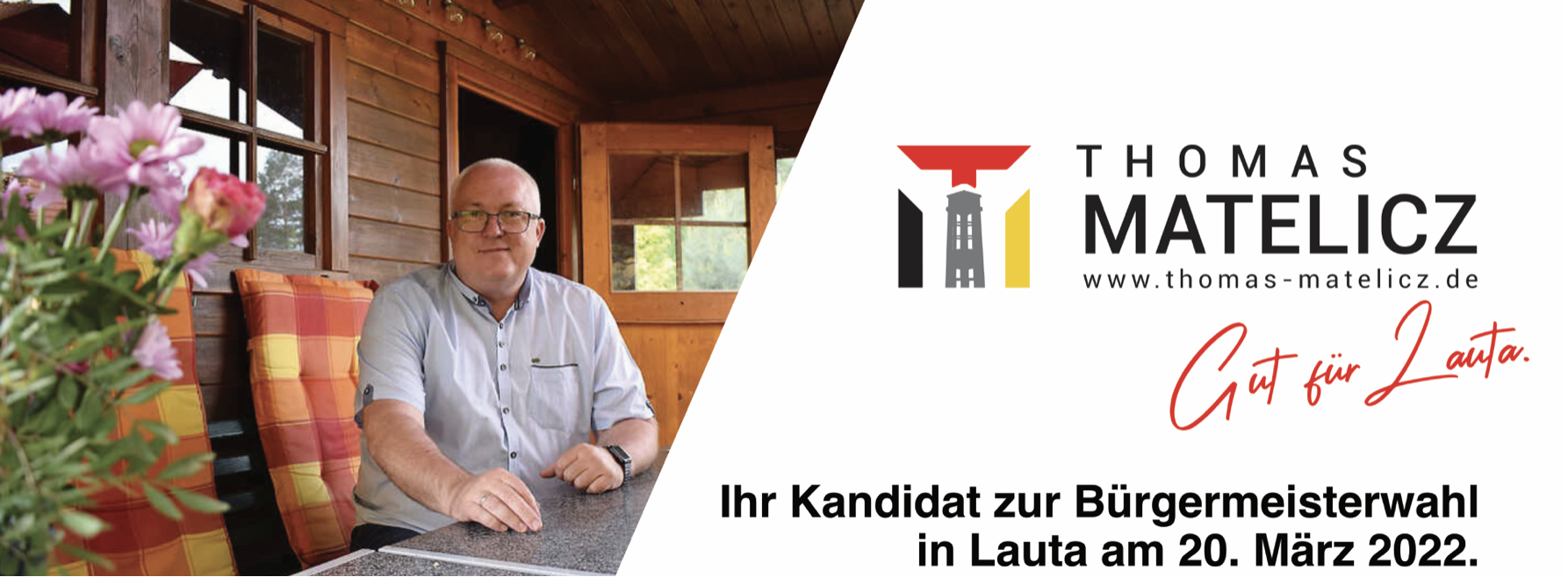 Thomas Matelicz Kandidat für das Amt des Bürgermeisters der Stadt Lauta